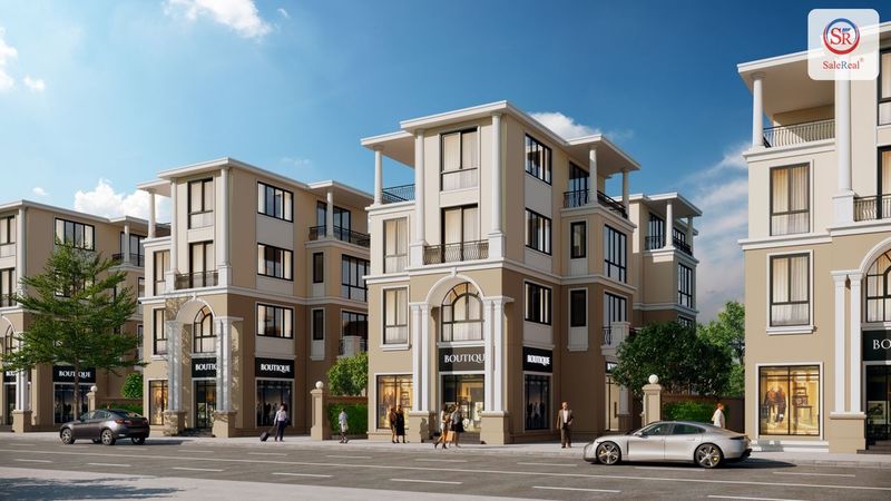 Phối cảnh shophouse Vinhome Cổ Loa