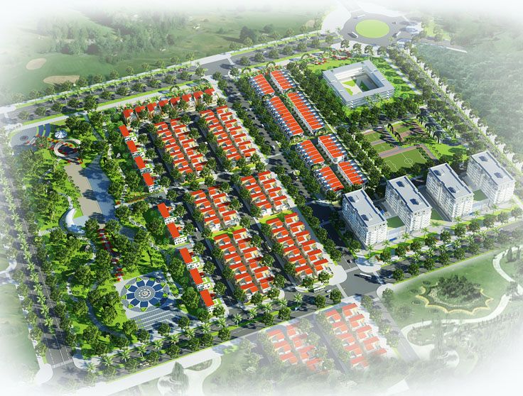 Phối cảnh khu đô thị và kết nối hạ tầng