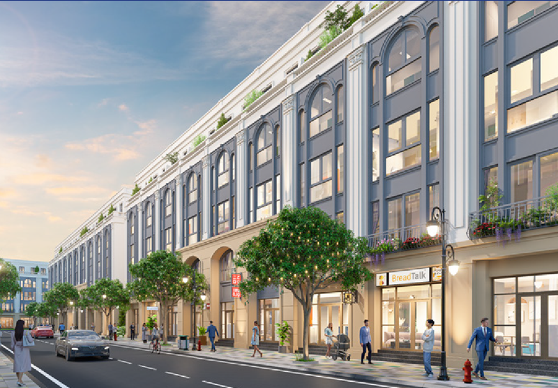 Hình ảnh shophouse tại dự án