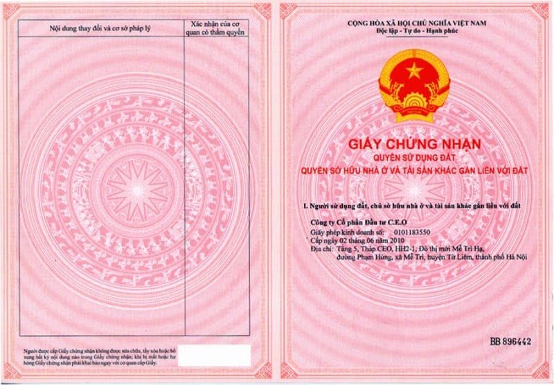 Sổ hồng nhà riêng lẻ