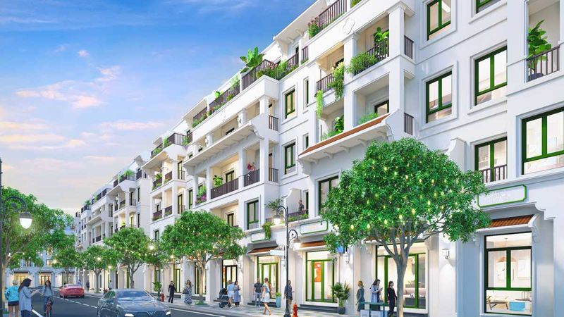 Hình ảnh thiết kế liên kết Vinhomes Cổ Loa theo kiến trúc đồng bộ