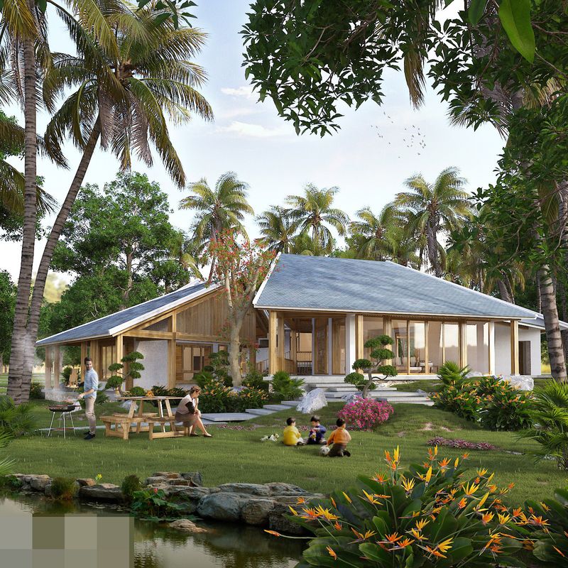 Thiết kế nhà vườn 300m2