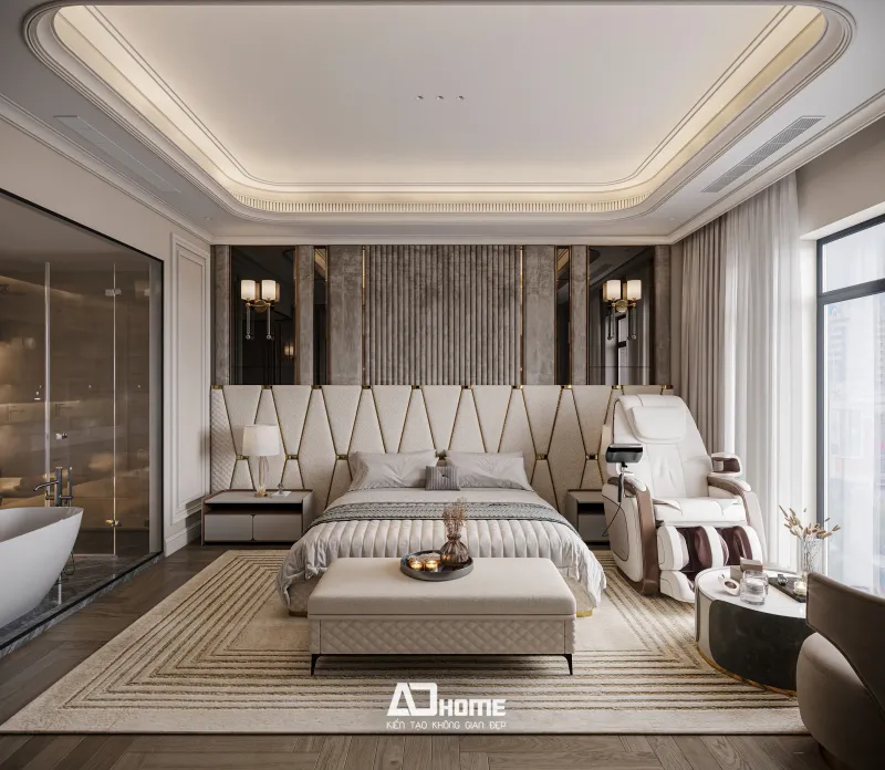 Thiết kế nội thất Vinhomes Cổ Loa phòng ngủ master