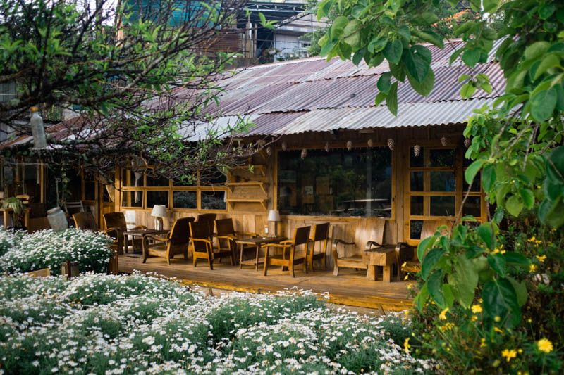Thiết kế quán cafe sân vườn