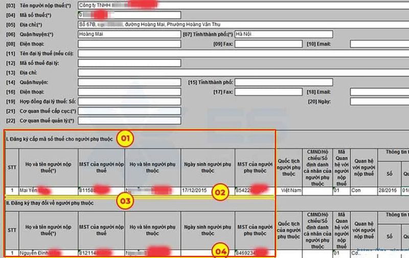 Tra cứu mã số thuế người phụ thuộc