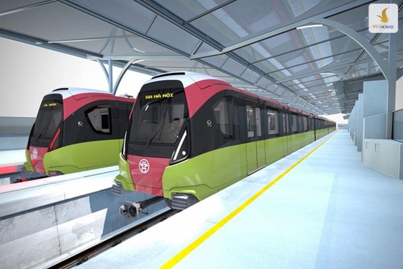 Tuyến đường Metro số 4 tại Vinhomes Cổ Loa