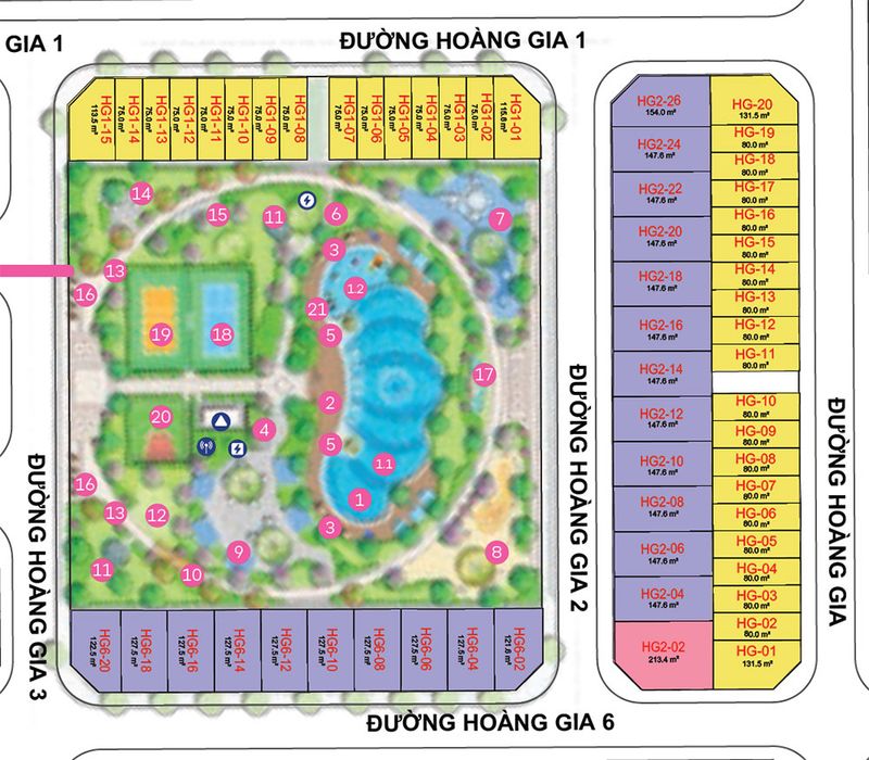 Vị trí biệt thự song lập