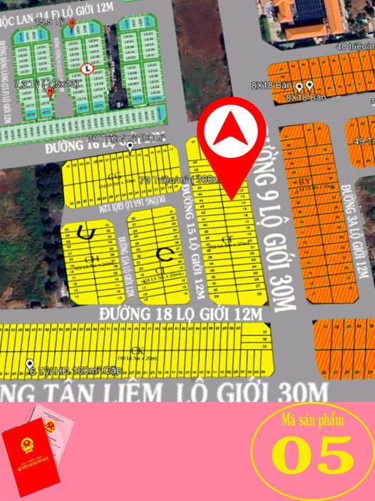 Vị trí đất nền - sơ đồ đường số 9 Phong Phú