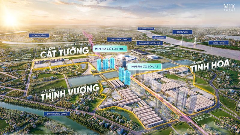 Vị trí đắc địa của Shophouse Highlands Vinhome Cổ Loa