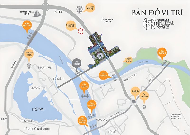 Vị trí dự án Vinhome Cổ Loa