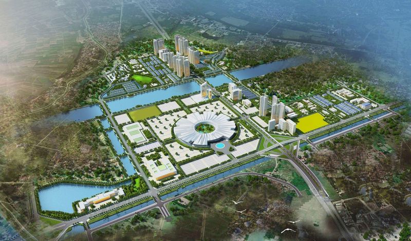 Phối cảnh tòa nhà và cảnh quan đô thị