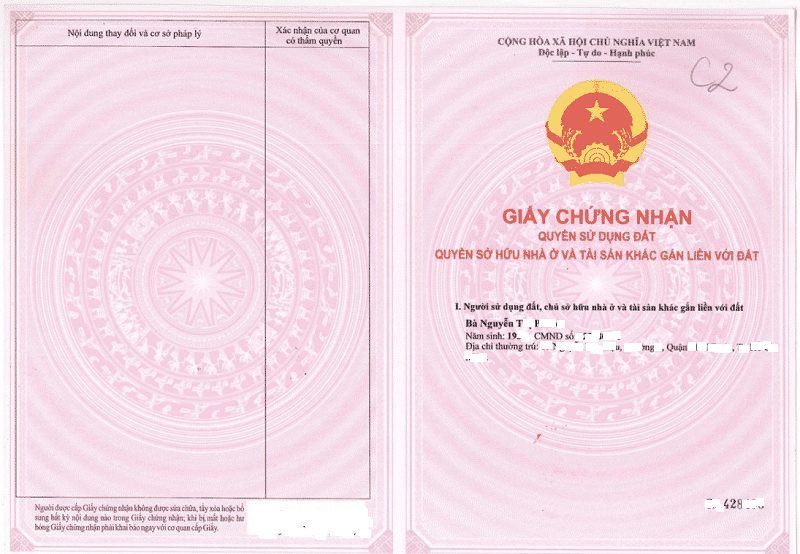 Xem thông tin trên sổ hồng